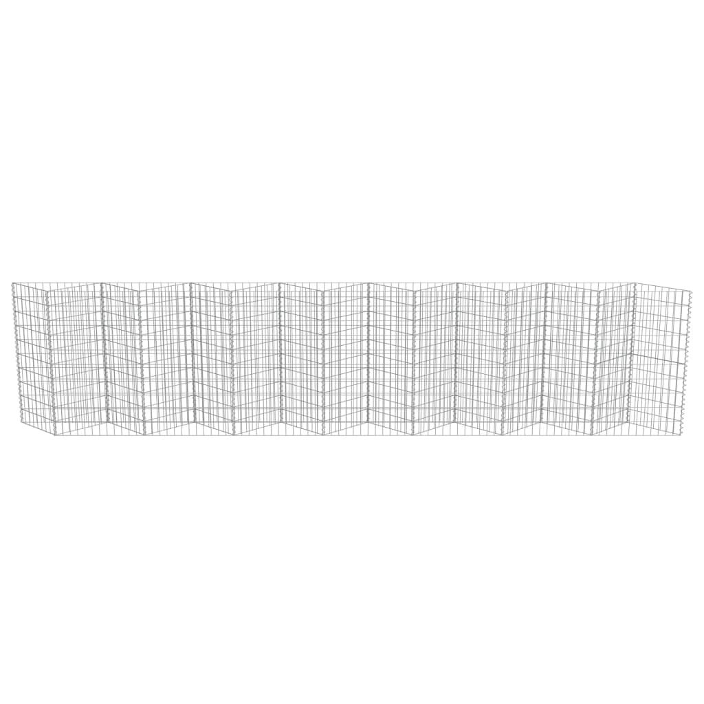 VidaXL Gabion mand 450x30x100 cm gegalvaniseerd staal