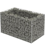 vidaXL Gabion plantenbak verhoogd 90x50x50 cm gegalvaniseerd staal