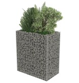 vidaXL Gabion plantenbak verhoogd 90x50x100 cm gegalvaniseerd staal