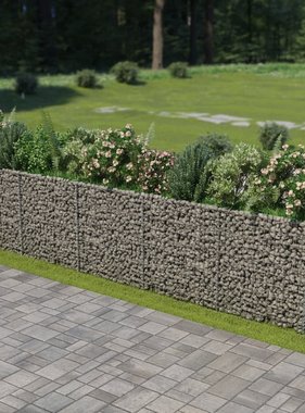 vidaXL Gabion plantenbak verhoogd 450x50x100 cm gegalvaniseerd staal