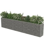 vidaXL Gabion plantenbak verhoogd 450x50x100 cm gegalvaniseerd staal