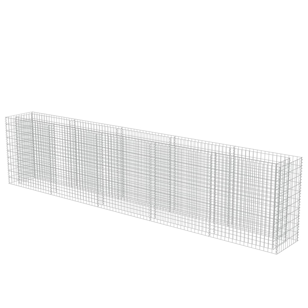 vidaXL Gabion plantenbak verhoogd 450x50x100 cm gegalvaniseerd staal