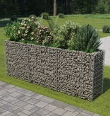 vidaXL Gabion plantenbak verhoogd 270x50x100 cm gegalvaniseerd staal