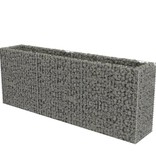 VidaXL Gabion plantenbak verhoogd 270x50x100 cm gegalvaniseerd staal