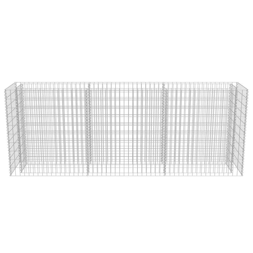 VidaXL Gabion plantenbak verhoogd 270x50x100 cm gegalvaniseerd staal