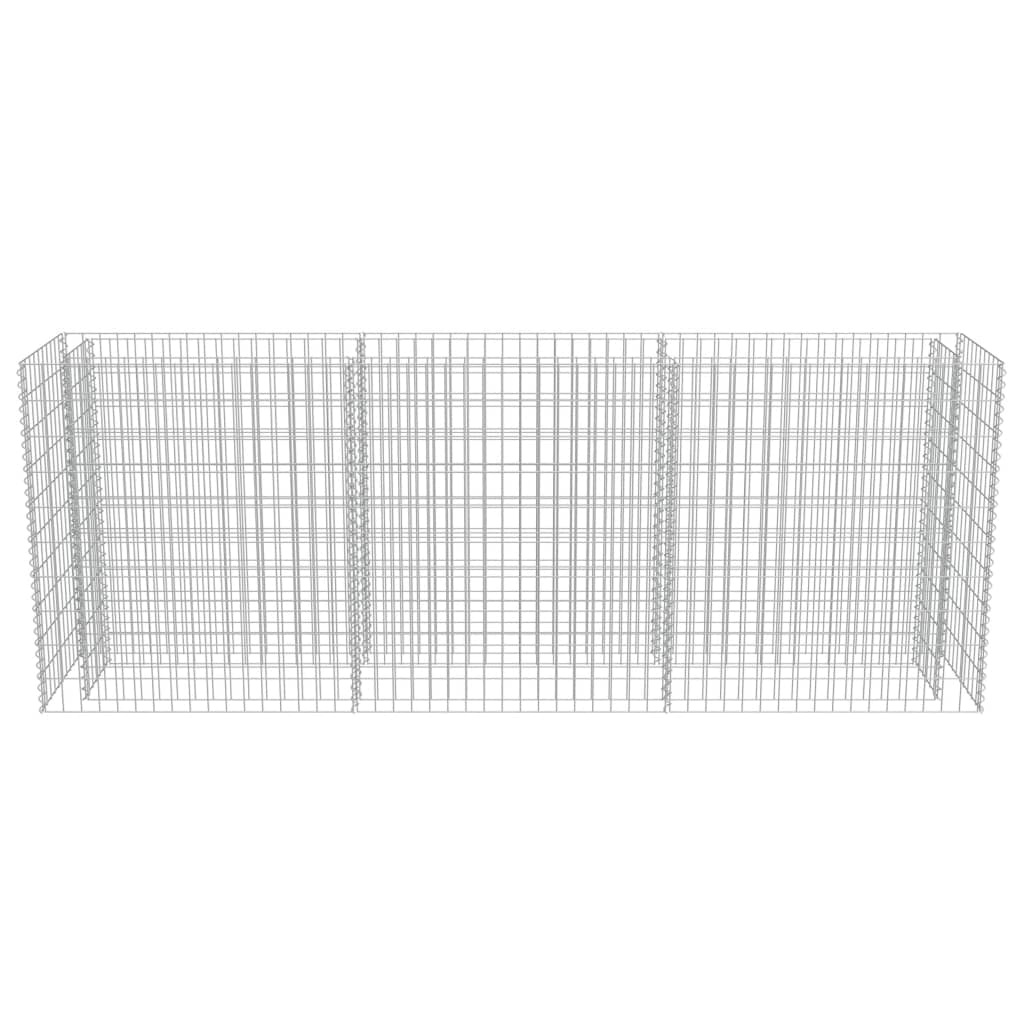 vidaXL Gabion plantenbak verhoogd 270x50x100 cm gegalvaniseerd staal