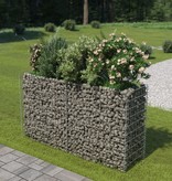 vidaXL Gabion plantenbak verhoogd 180x50x100 cm gegalvaniseerd staal