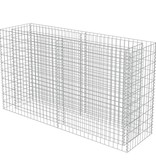 vidaXL Gabion plantenbak verhoogd 180x50x100 cm gegalvaniseerd staal