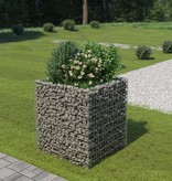 vidaXL Gabion plantenbak verhoogd 90x90x100 cm gegalvaniseerd staal