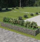 vidaXL Gabion plantenbak verhoogd 450x90x50 cm gegalvaniseerd staal