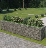 vidaXL Gabion plantenbak verhoogd 450x90x100 cm gegalvaniseerd staal