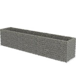 vidaXL Gabion plantenbak verhoogd 450x90x100 cm gegalvaniseerd staal