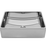 VidaXL Wastafel 41x30x12 cm keramiek zilverkleurig