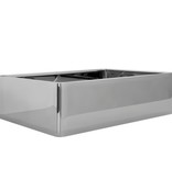 VidaXL Wastafel 41x30x12 cm keramiek zilverkleurig