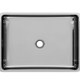 VidaXL Wastafel 41x30x12 cm keramiek zilverkleurig