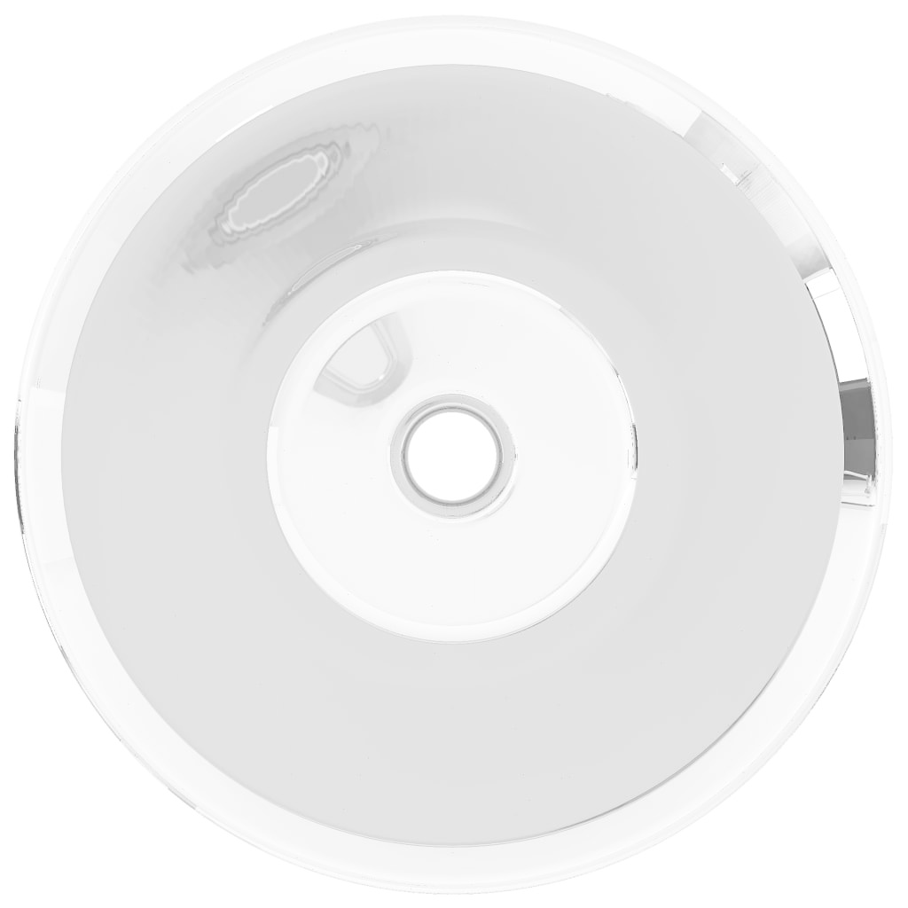 VidaXL Wastafel 42x14 cm keramiek zilverkleurig