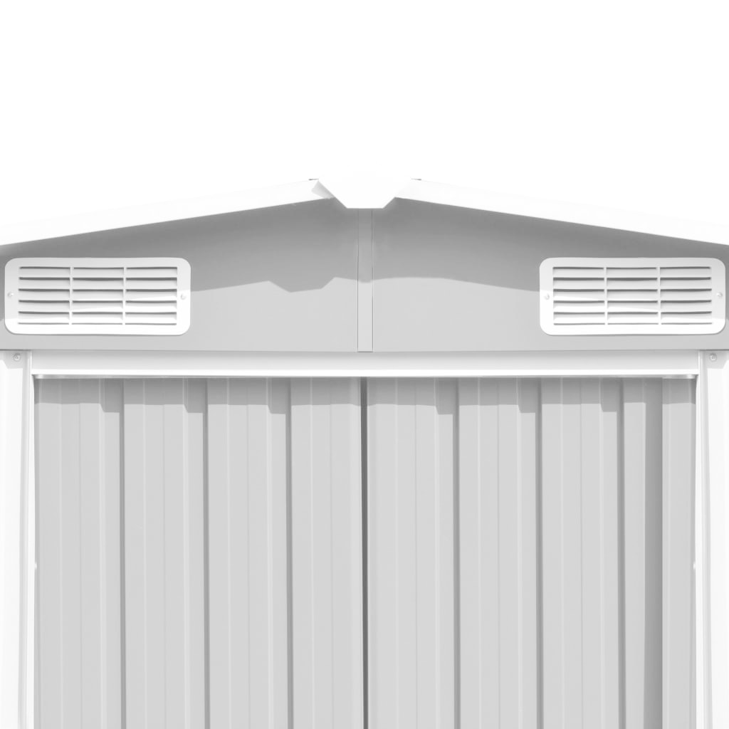 VidaXL Tuinschuur 257x597x178 cm metaal grijs