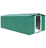 VidaXL Tuinschuur 257x497x178 cm metaal groen