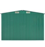 VidaXL Tuinschuur 257x497x178 cm metaal groen