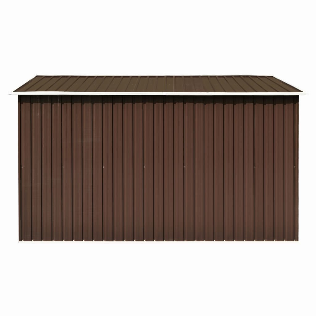 VidaXL Tuinschuur 257x298x178 cm metaal bruin