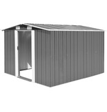 VidaXL Tuinschuur 257x298x178 cm metaal antraciet