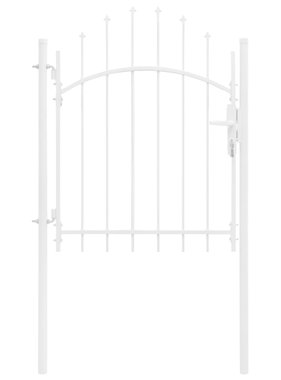 VidaXL Poort 1x1,75 m staal wit