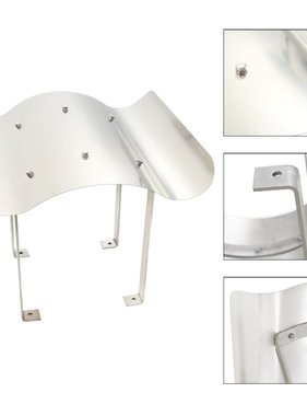 VidaXL Schoorsteenkap roestvrij staal zilverkleurig