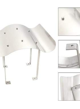 VidaXL Schoorsteenkap roestvrij staal zilverkleurig