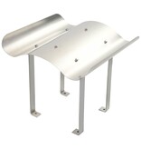 VidaXL Schoorsteenkap roestvrij staal zilverkleurig