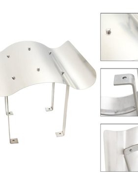 VidaXL Schoorsteenkap roestvrij staal zilverkleurig