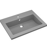 VidaXL Wasbak 600x450x120 mm graniet zwart