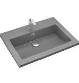 VidaXL Wasbak 600x450x120 mm graniet zwart