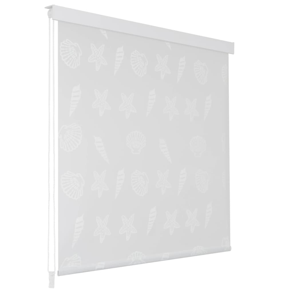 vidaXL Rolgordijn voor douche 160x240 cm zeester