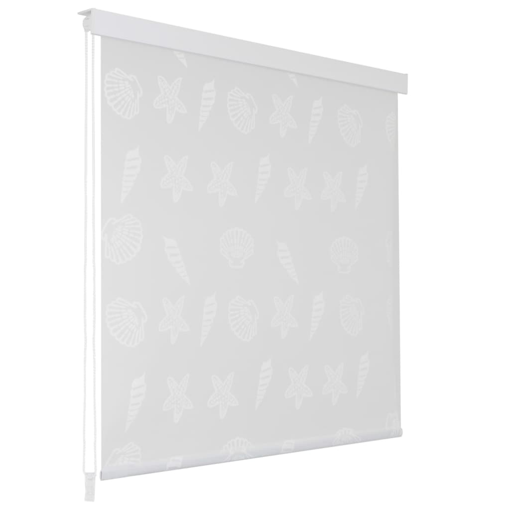 vidaXL Rolgordijn voor douche 140x240 cm zeester