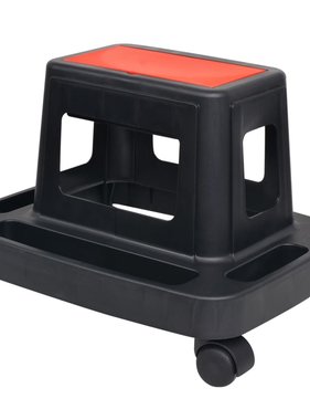 VidaXL Werkplaatskruk met berging rollend 150 kg