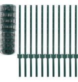 VidaXL Euro hek 20x0,8 m staal groen