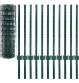 VidaXL Euro hek 20x0,8 m staal groen