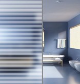 VidaXL Privacyfolie matte strepen zelfklevend 0,9x20 m