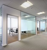 VidaXL Privacyfolie matte strepen zelfklevend 0,9x20 m