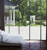 VidaXL Privacyfolie matte strepen zelfklevend 0,9x20 m