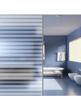 VidaXL Privacyfolie matte strepen zelfklevend 0,9x5 m