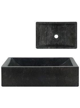 VidaXL Gootsteen 45x30x12 cm marmer zwart