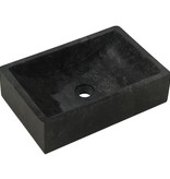 VidaXL Gootsteen 45x30x12 cm marmer zwart