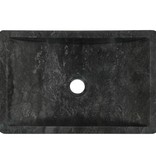 VidaXL Gootsteen 45x30x12 cm marmer zwart