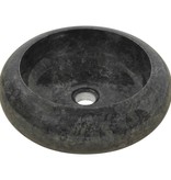 VidaXL Gootsteen 40x12 cm marmer zwart