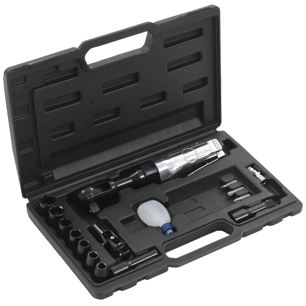 VidaXL Pneumatische ratelsleutelset 1/2'' 16-delig