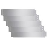 VidaXL Grasboorden 100x20 cm gegalvaniseerd staal 5 st