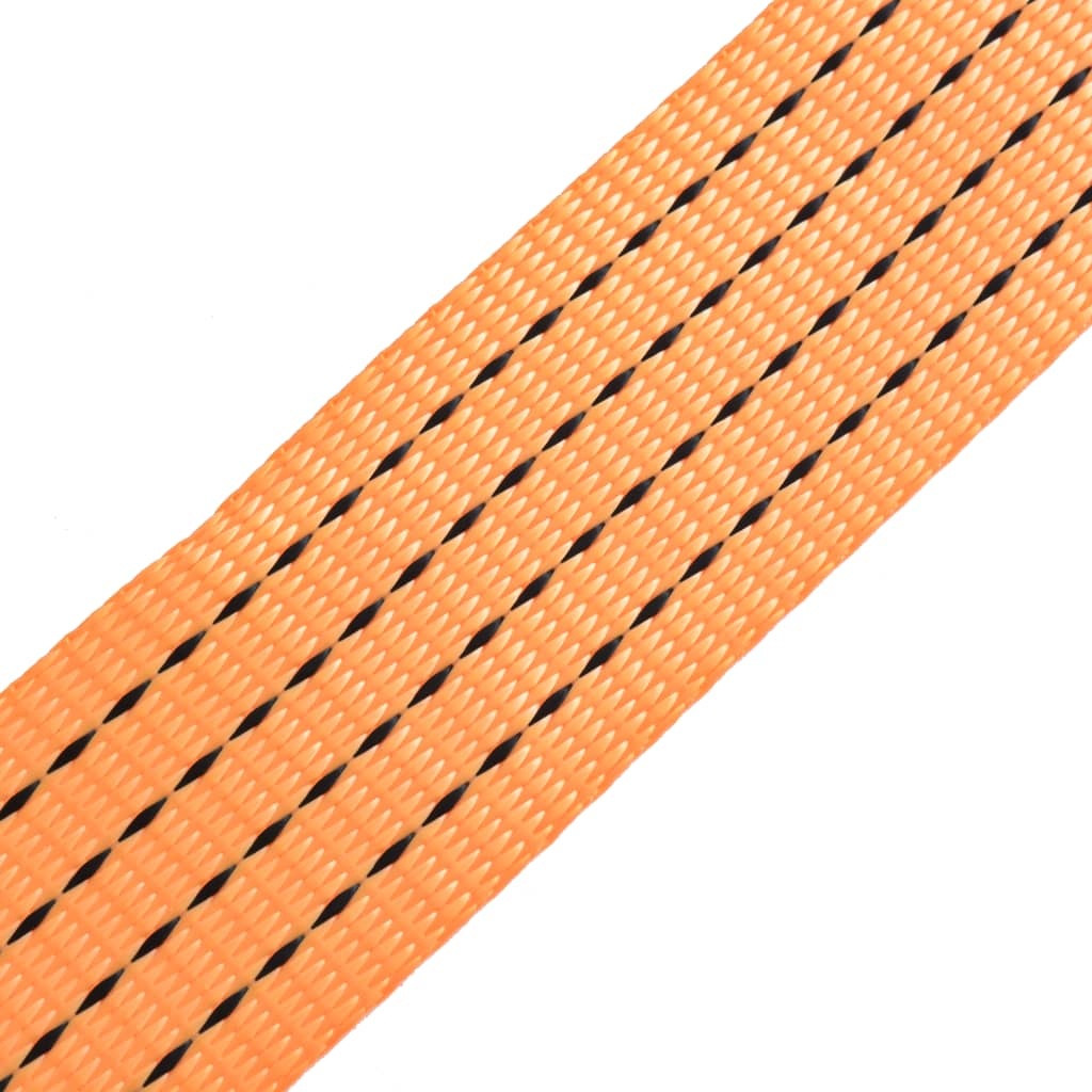 vidaXL Spanbanden 2 ton 8mx50mm oranje 10 st