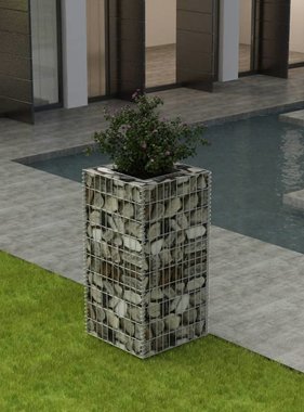 vidaXL Gabion plantenbak verhoogd 50x50x100 cm staal