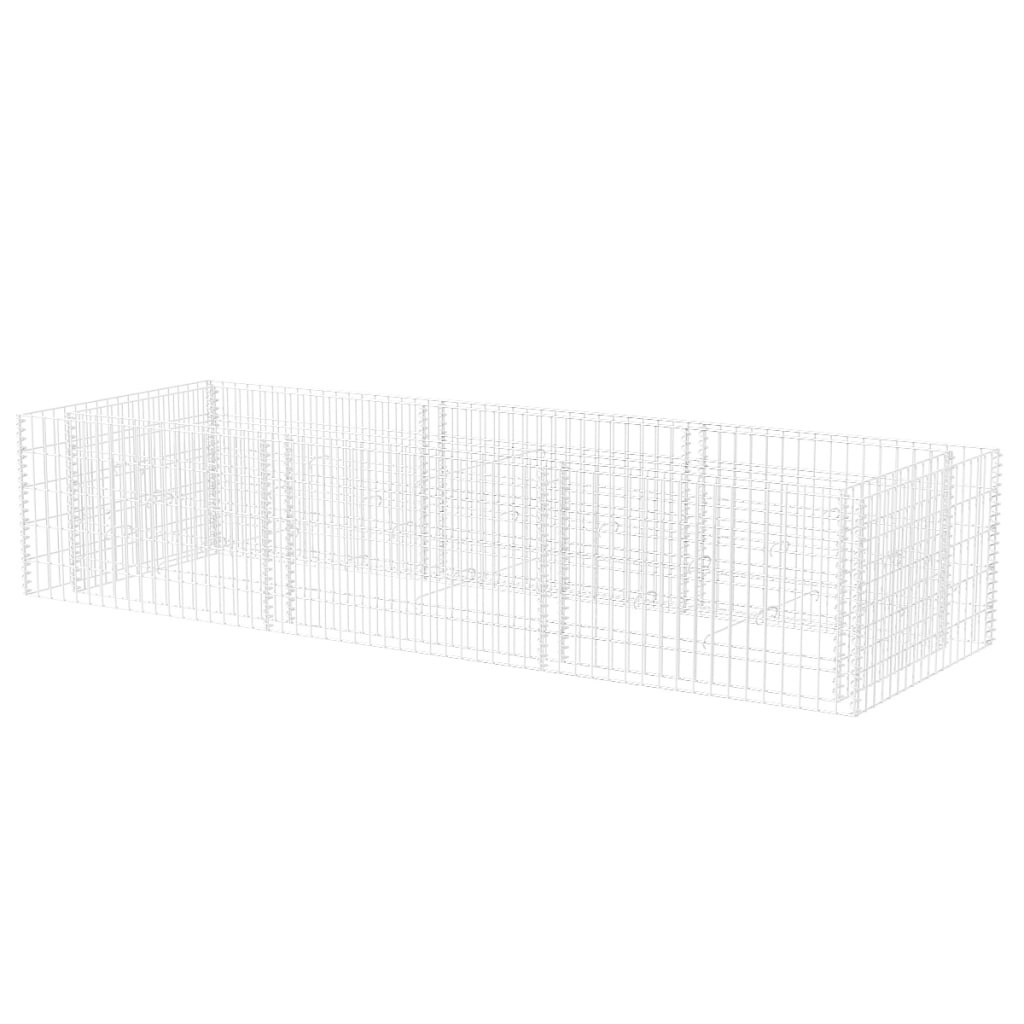 vidaXL Gabion plantenbak verhoogd 270x90x50 cm staal